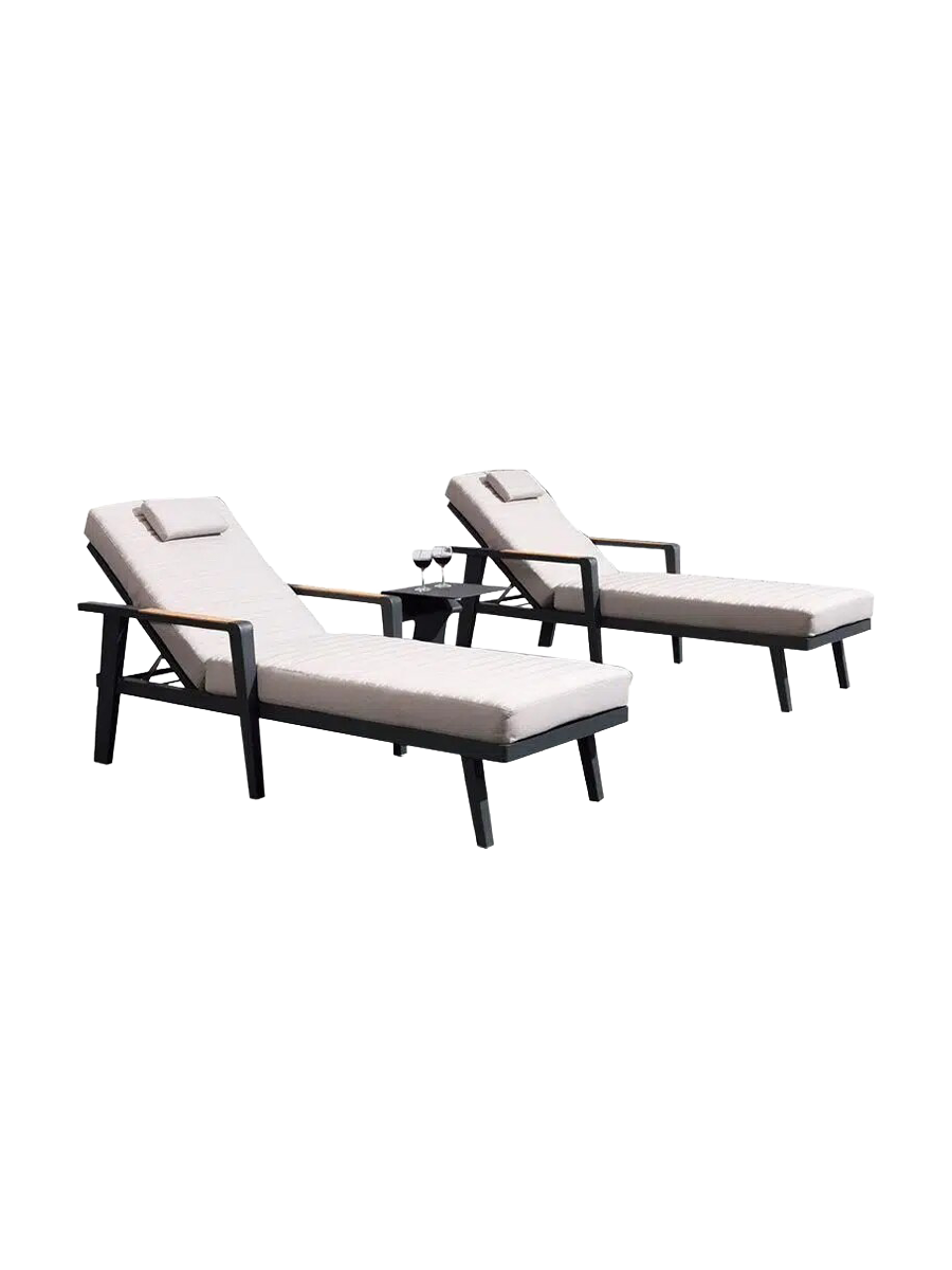 
3-Piece Premium Garden Lounger Set "Emoti"