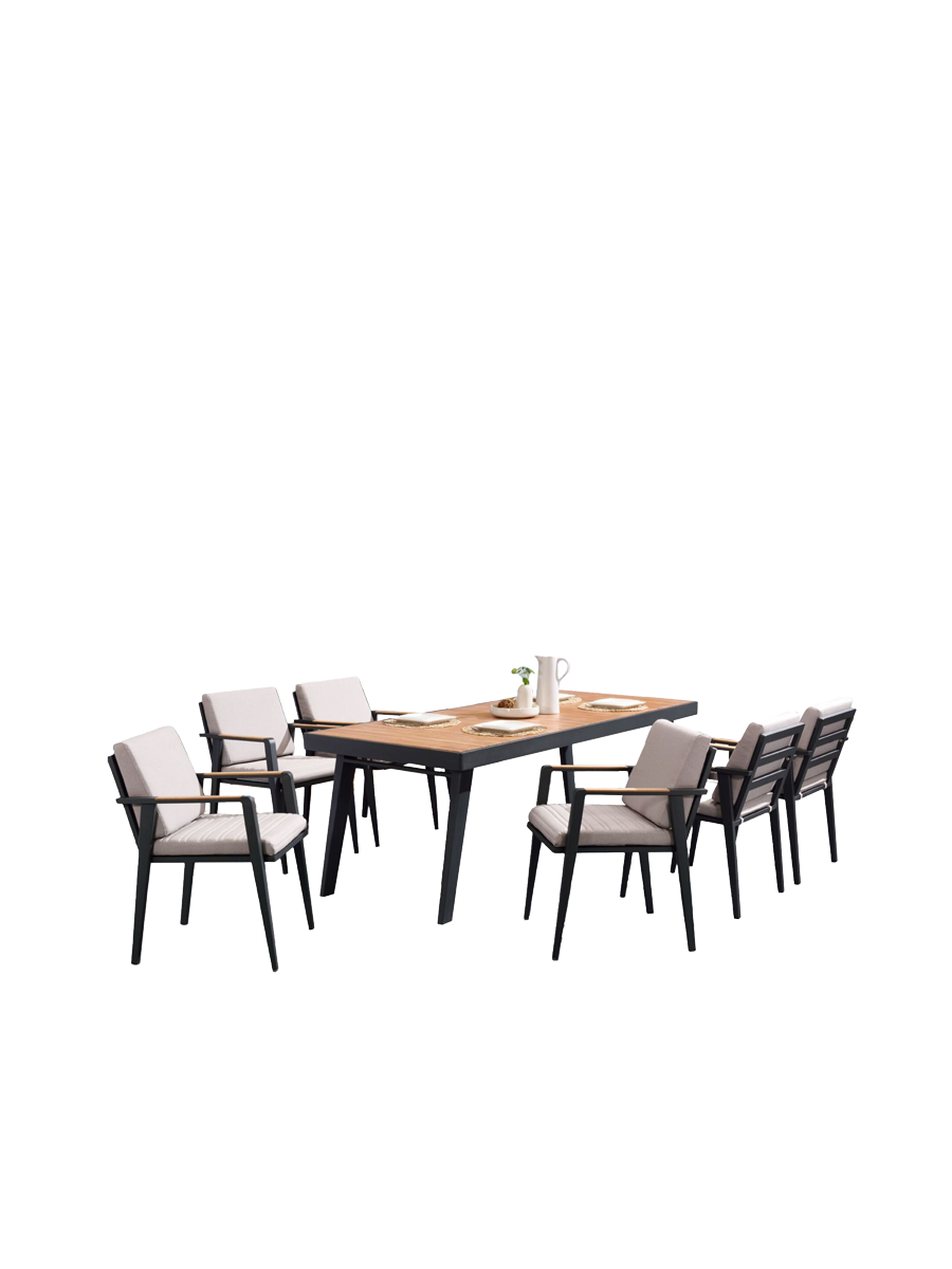 
"Emoti" 6+1 Premium Outdoor Dining Set