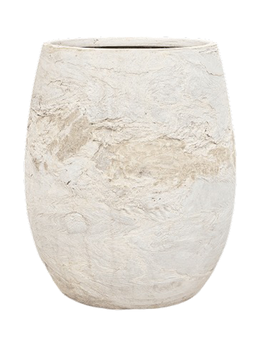 
Hochwertiger In- & Outdoor Blumentopf „Alger Balloon“, verschiedene Grössen - Weiss / Ø 45 x Höhe 54 cm