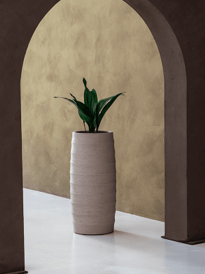 
High-quality indoor & outdoor flower pot "Bordo Modern Vase", various sizes - Ø 30 x Height 70 cm / Sand