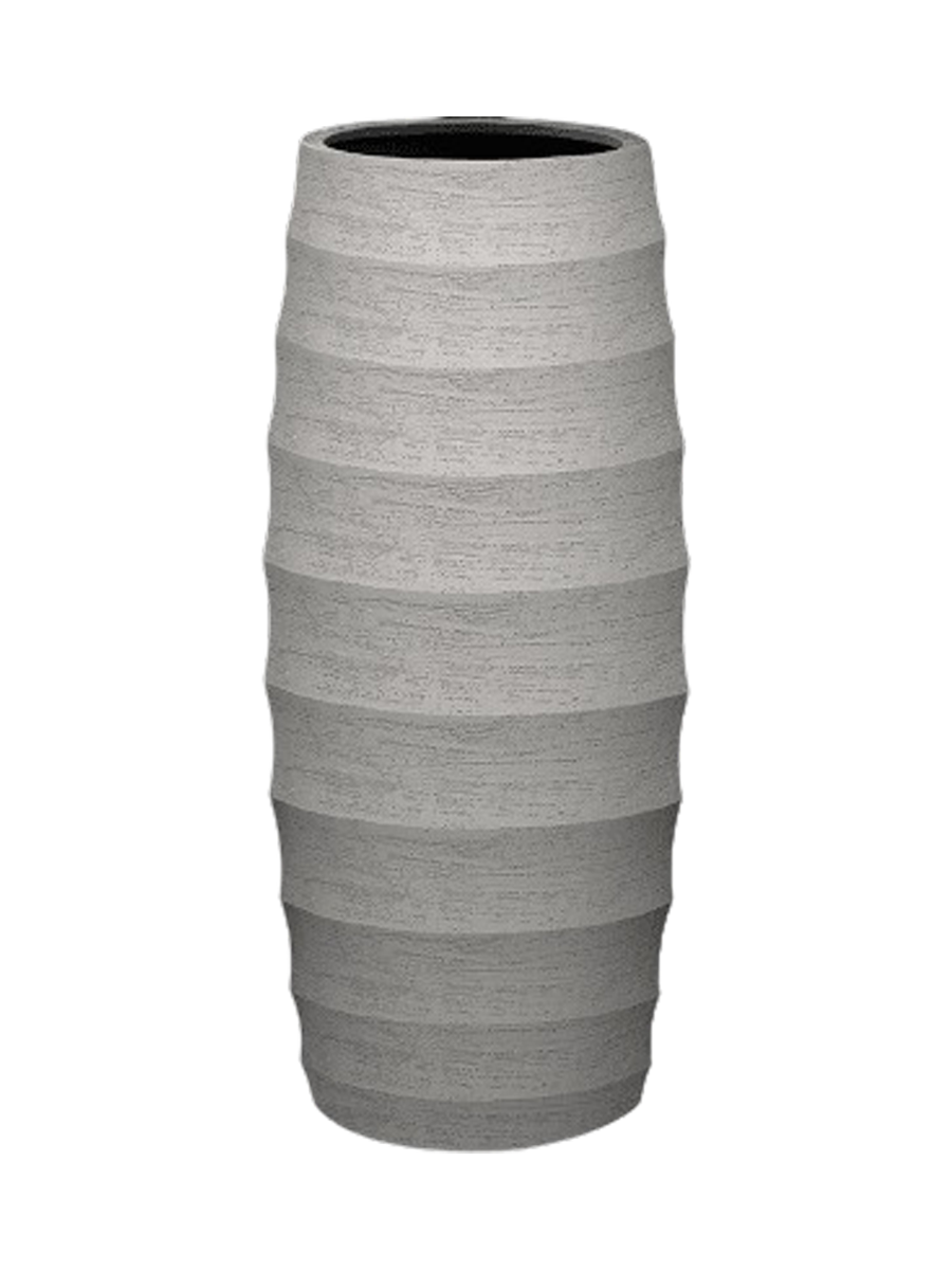 
High-quality indoor & outdoor flower pot "Bordo Modern Vase", various sizes - Ø 30 x Height 70 cm / Grey
