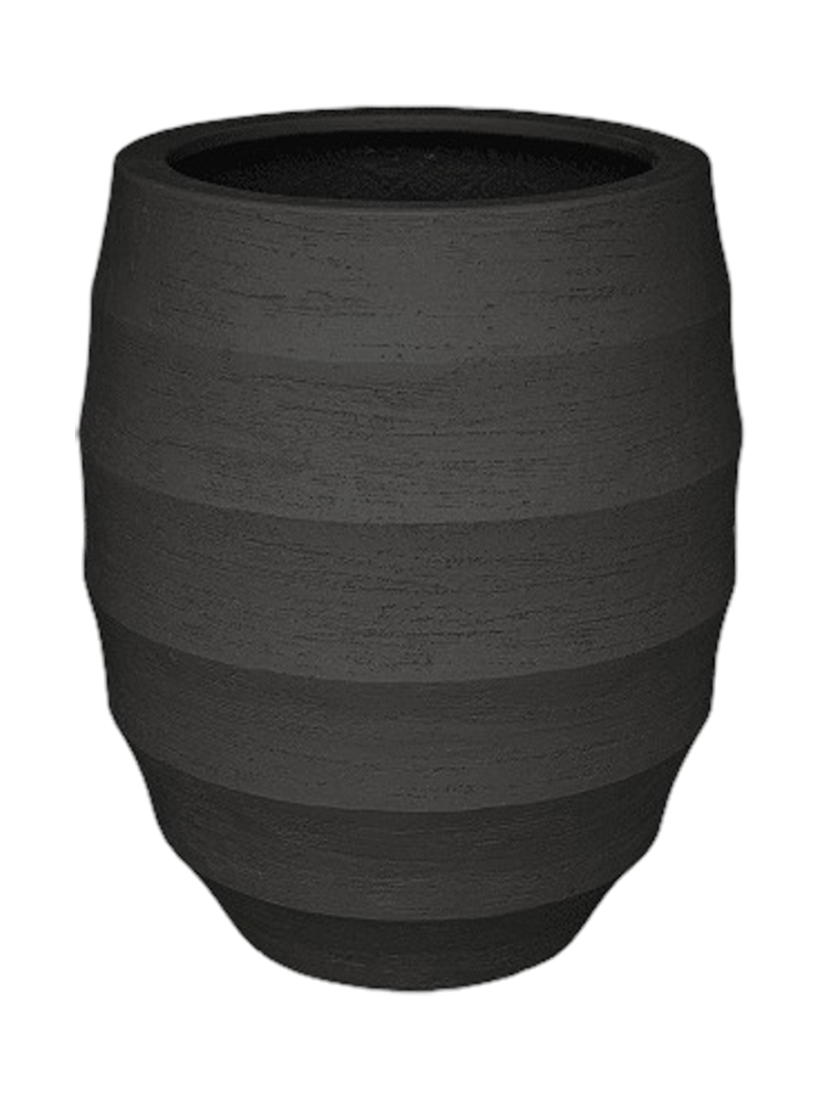 
Pot à fleurs intérieur et extérieur de qualité « Bordo Balloon », diverses tailles - Ø 50 x hauteur 40 cm / Noir-brun