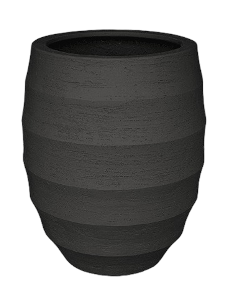 
Pot à fleurs intérieur et extérieur de qualité « Bordo Balloon », diverses tailles - Ø 55 x Hauteur 68 cm / Noir-brun