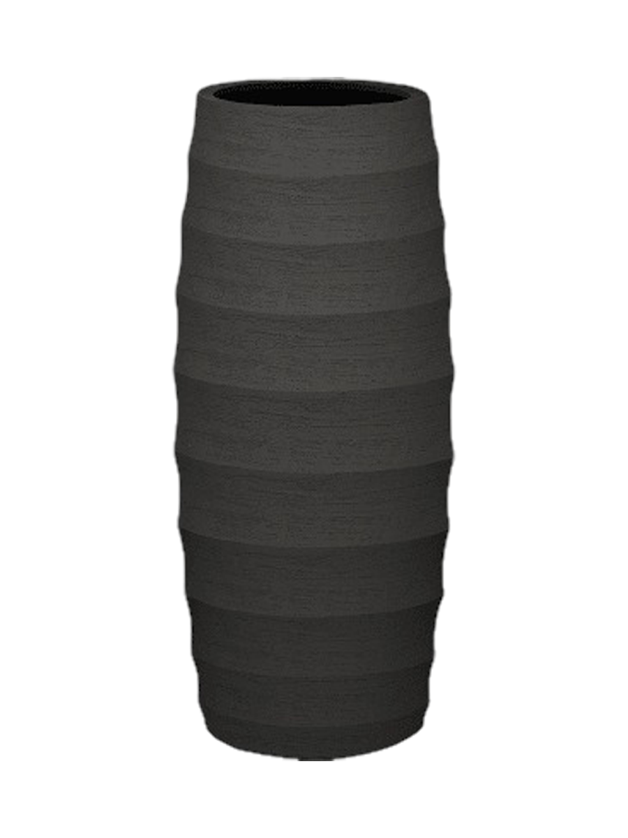 
High-quality indoor & outdoor flower pot "Bordo Modern Vase", various sizes - Ø 30 x Height 70 cm / Dark brown