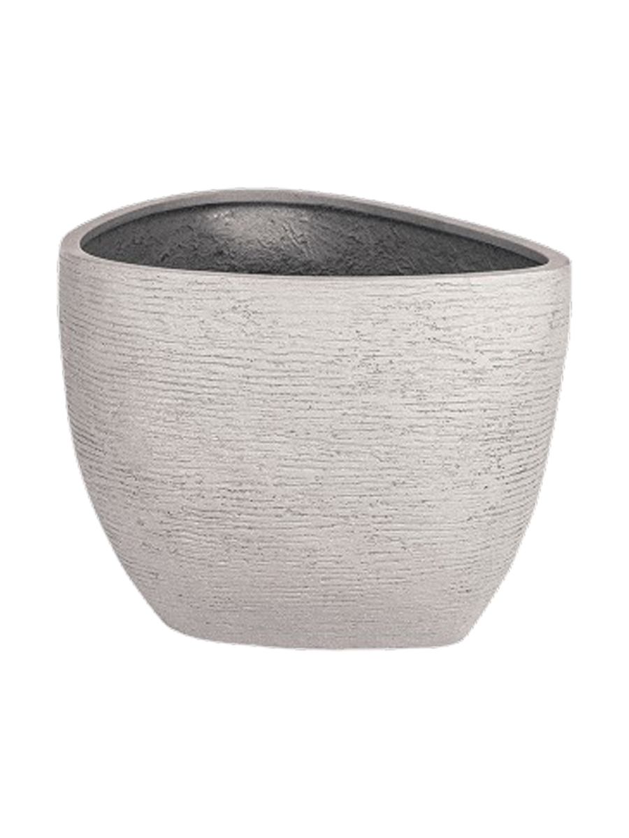 
Pot de fleurs "Ruvido Organic" de haute qualité pour l'intérieur et l'extérieur, différentes tailles - Ø 80 x hauteur 60 cm / Sable