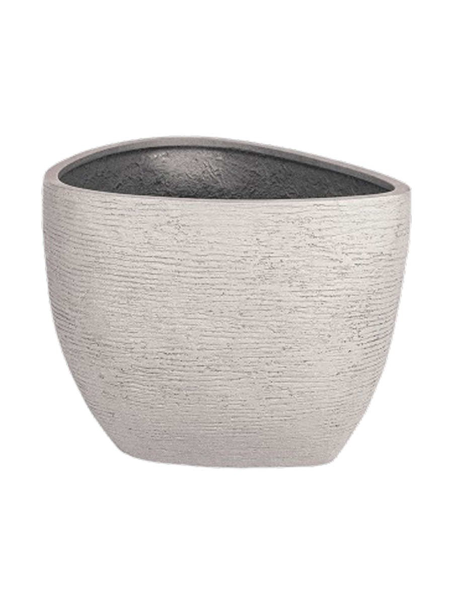 
Pot de fleurs "Ruvido Organic" de haute qualité pour l'intérieur et l'extérieur, différentes tailles - Ø 93 x H 70 cm / Sable