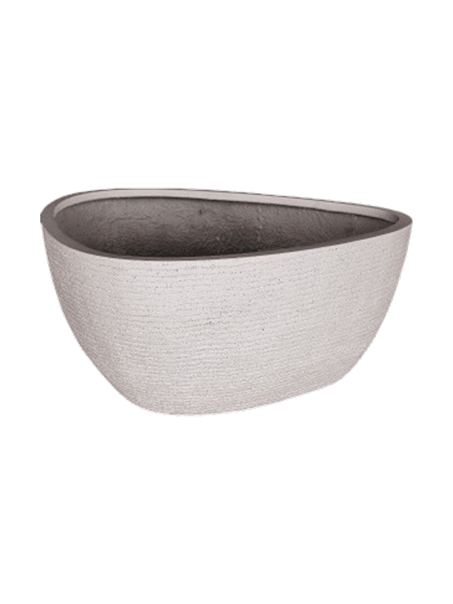 
Pot de fleurs "Ruvido Organic" de haute qualité pour l'intérieur et l'extérieur, différentes tailles - Ø 80 x hauteur 40 cm / Sable