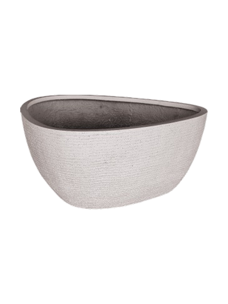 
Pot de fleurs "Ruvido Organic" de haute qualité pour l'intérieur et l'extérieur, différentes tailles - Ø 93 x hauteur 50 cm / Sable