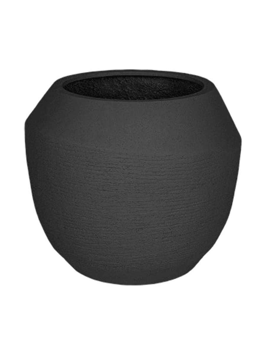 
Pot de fleurs d'intérieur et d'extérieur de qualité supérieure « Ruvido Combi », différentes tailles - Ø 54 x hauteur 47 cm / Noir-brun