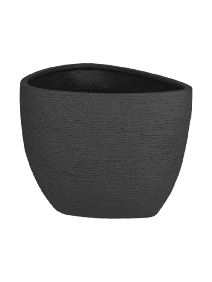 
Pot de fleurs "Ruvido Organic" de haute qualité pour l'intérieur et l'extérieur, différentes tailles - Ø 67 x hauteur 50 cm / Gris