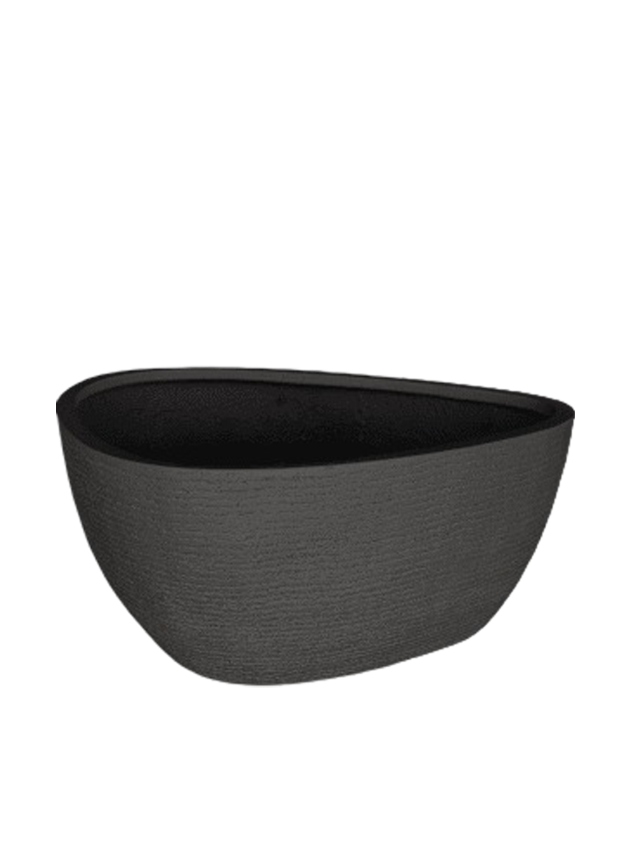 
Pot de fleurs "Ruvido Organic" de haute qualité pour l'intérieur et l'extérieur, différentes tailles - Ø 67 x hauteur 50 cm / Noir-brun