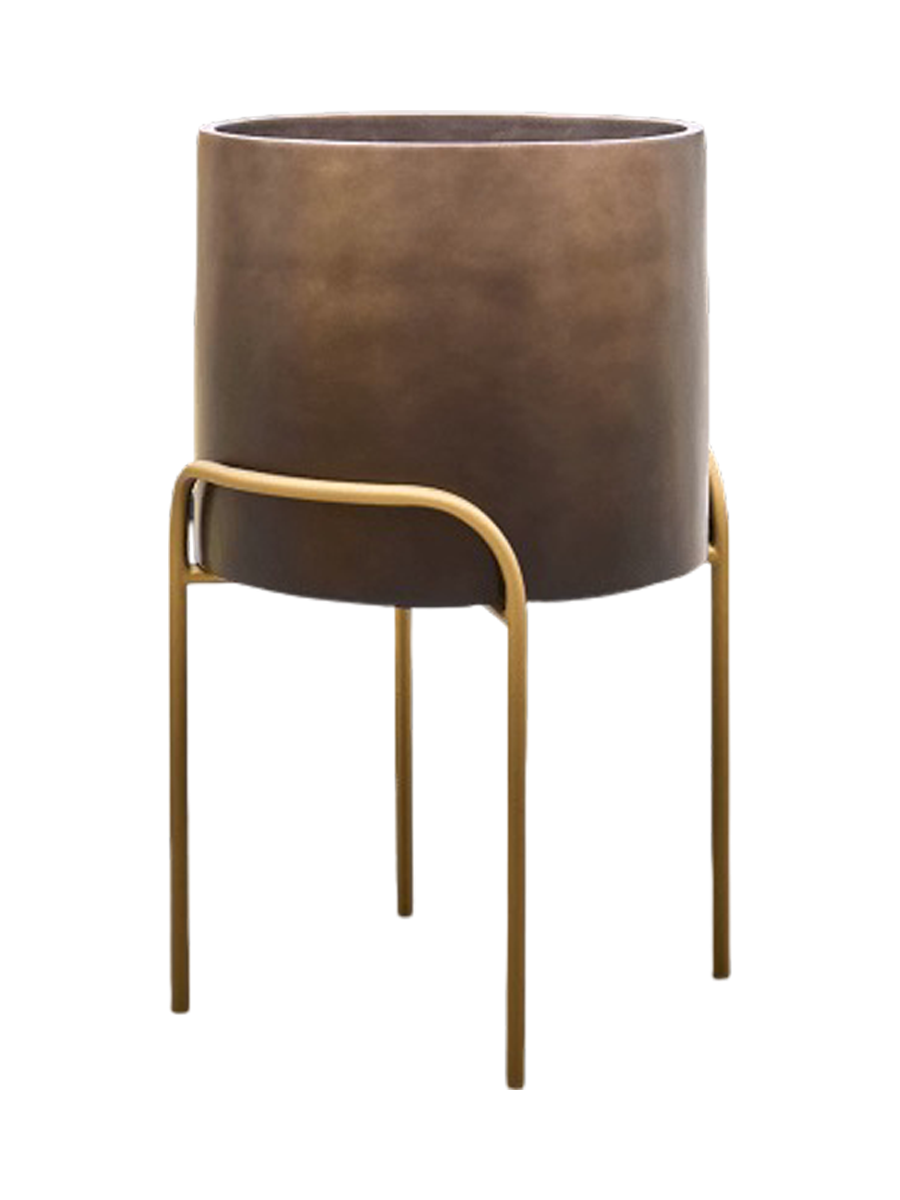 
High-quality flower pot "Gradient Elevated", various sizes - Coffee matte / Ø 50 x Height 76 cm