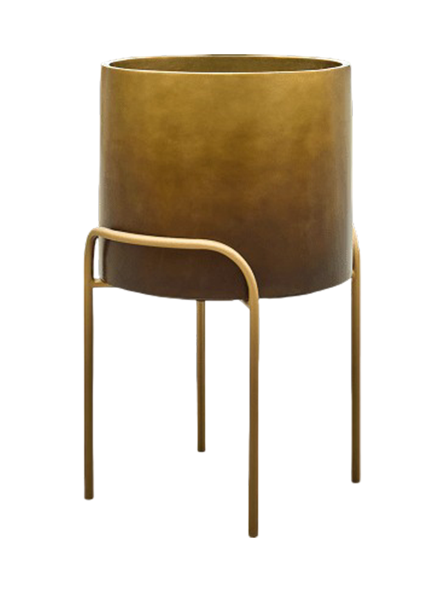 
High-quality flower pot "Gradient Elevated", various sizes - Honey matte / Ø 50 x Height 76 cm