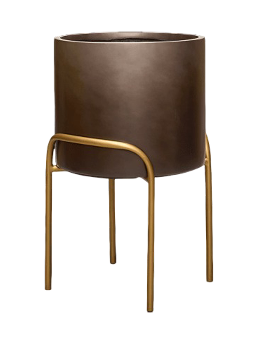 
High-quality flower pot "Gradient Elevated", various sizes - Coffee matte / Ø 40 x Height 62 cm