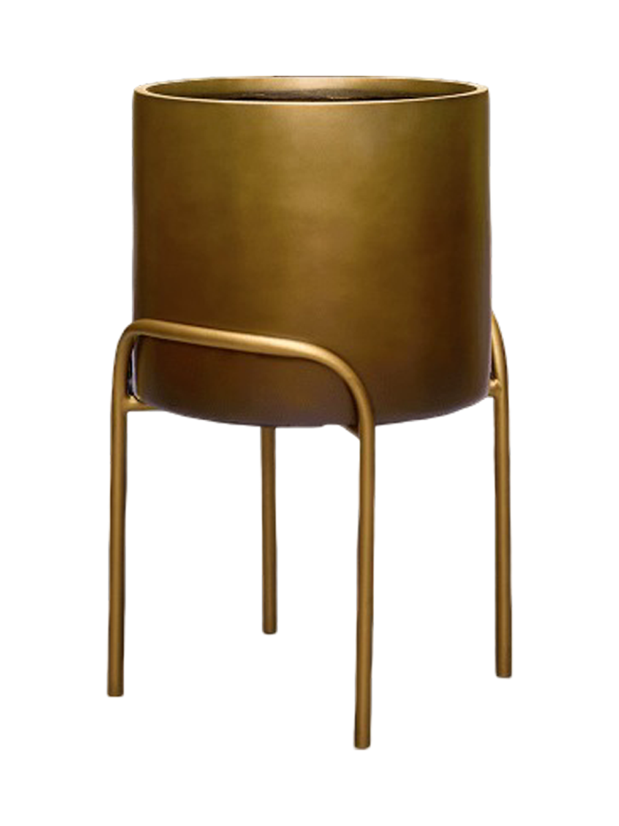 
High-quality flower pot "Gradient Elevated", various sizes - Honey Matt / Ø 40 x Height 62 cm