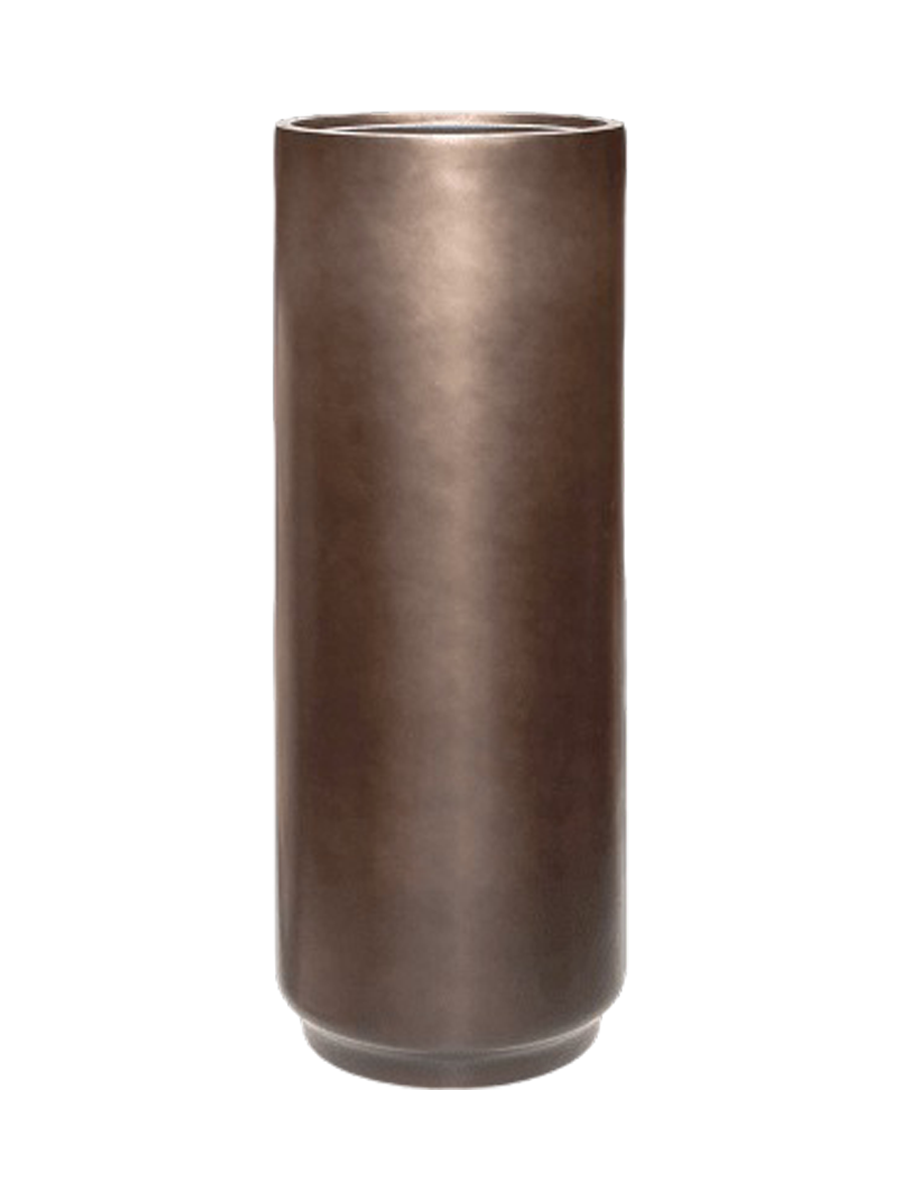
Hochwertiger Blumentopf „Gradient Zylinder“, verschiedene Grössen - Coffee matt / Ø 40 x Höhe 100 cm