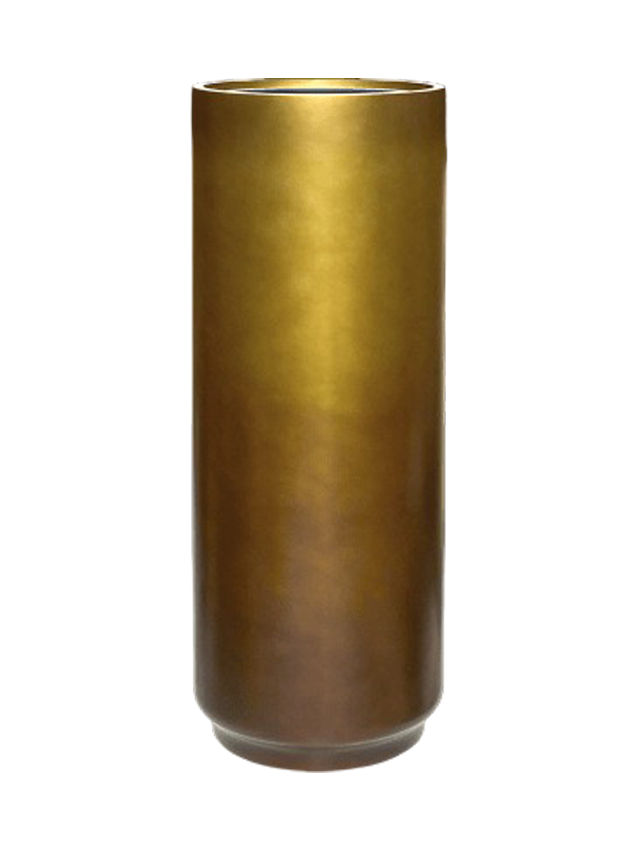 
Hochwertiger Blumentopf „Gradient Zylinder“, verschiedene Grössen - Honey matt / Ø 40 x Höhe 100 cm
