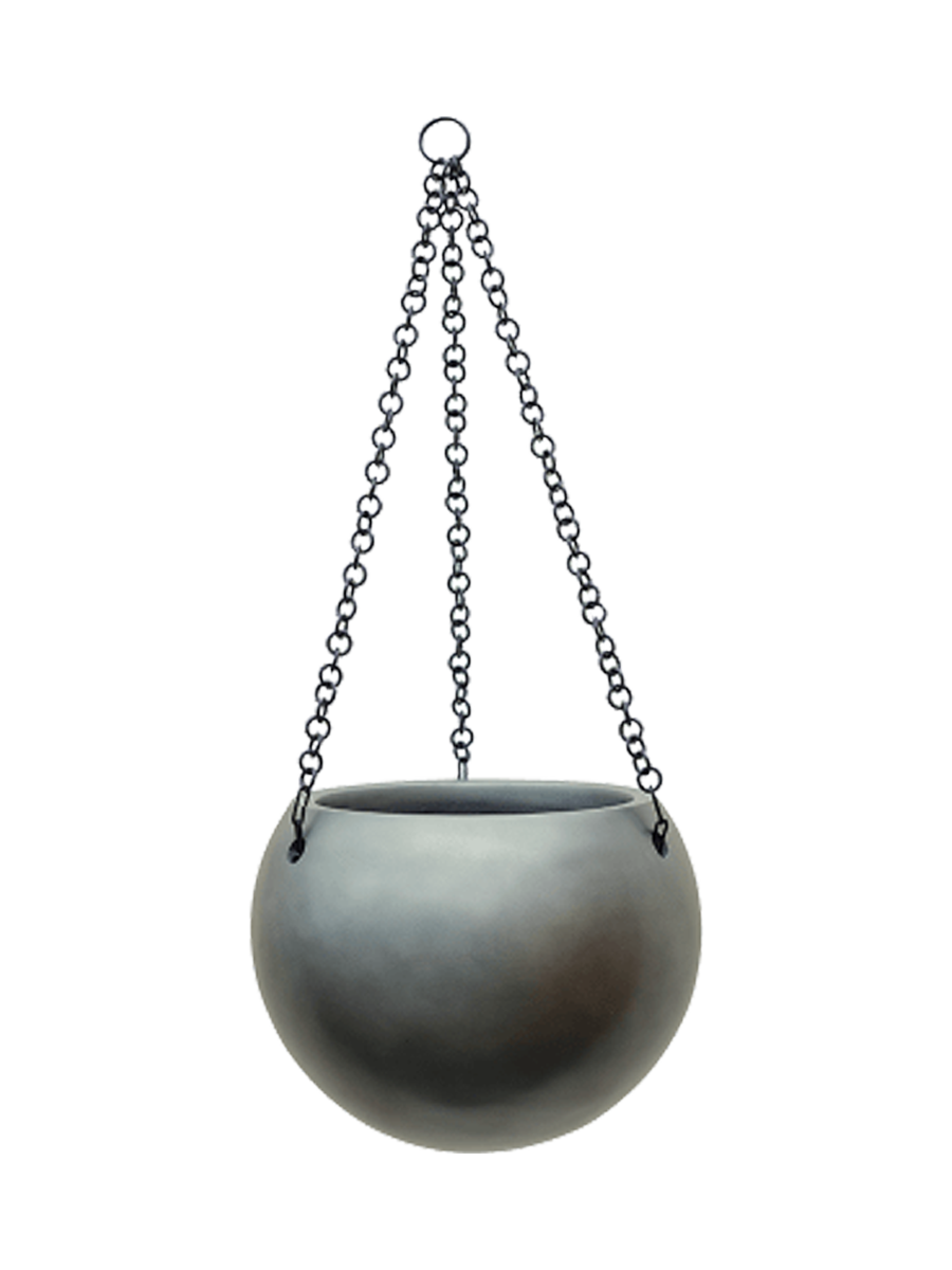 
Vaso da fiori sospeso „Gradient Hanging Globe“ - Grigio opaco
