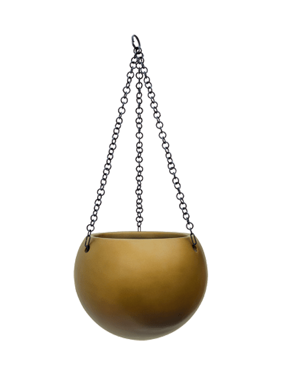 
Vaso da fiori sospeso „Gradient Hanging Globe“ - Miele Opaco