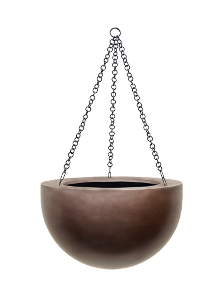 
Hanging Planter "Gradient Bowl," various sizes - Coffee Mat / M - Ø 33 cm