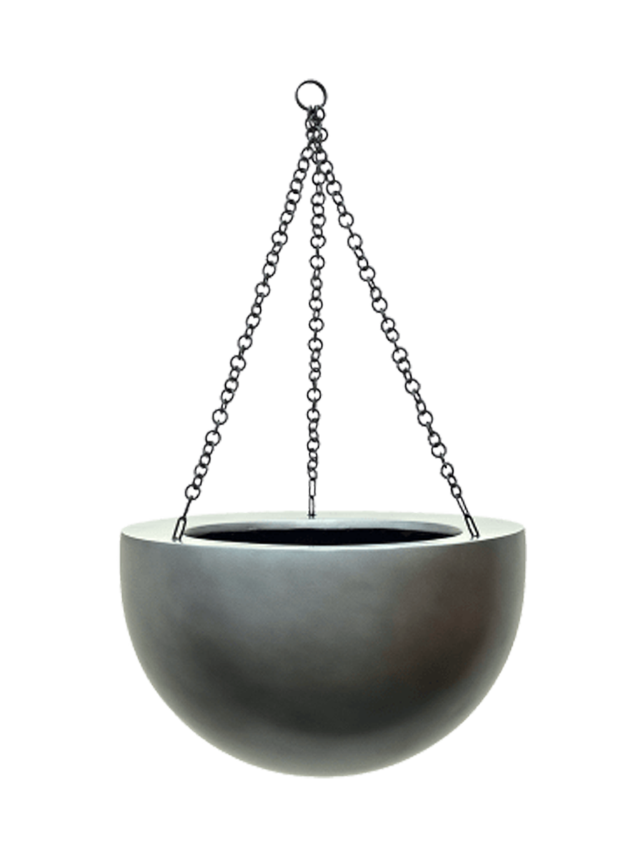 
Hanging Planter "Gradient Bowl," various sizes - Matte Grey / M - Ø 33 cm