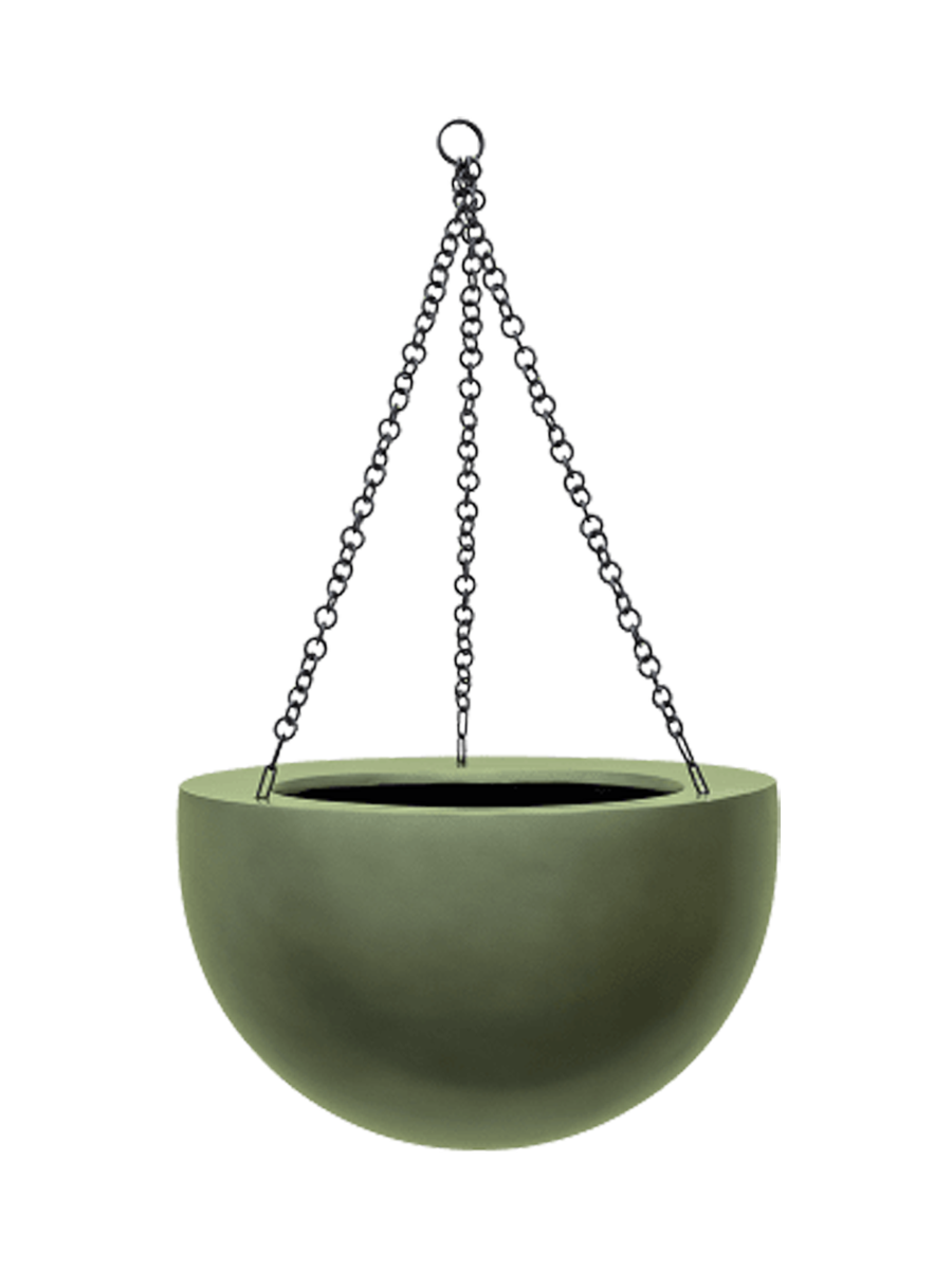 
Hanging Planter "Gradient Bowl," various sizes - Forest Matt / M - Ø 33 cm