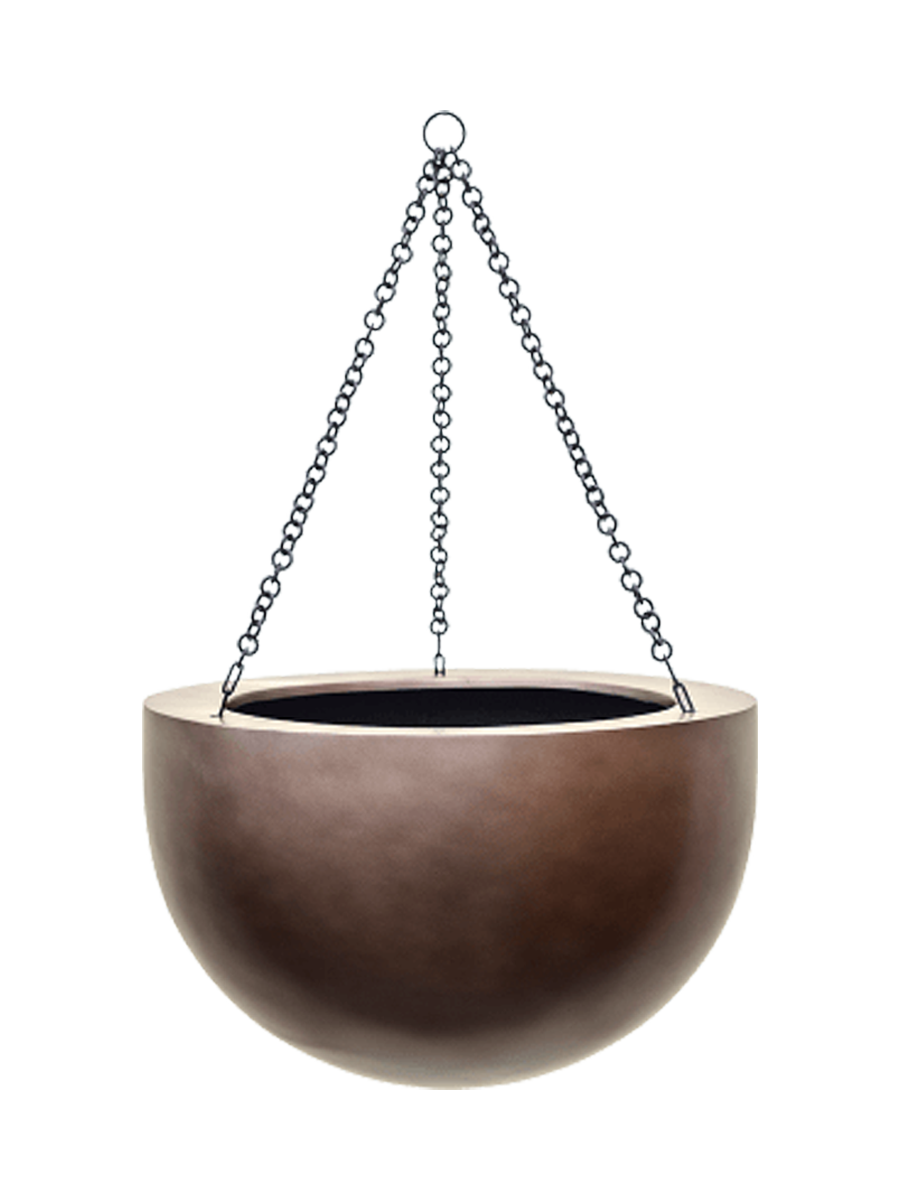 
Hanging Planter "Gradient Bowl," various sizes - Coffee Mat / L - Ø 38 cm