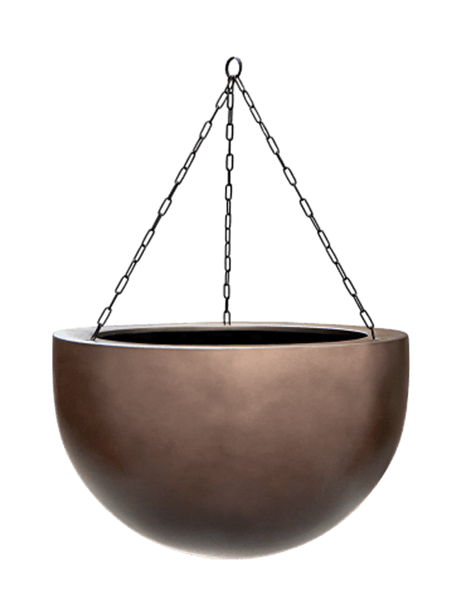 
Hanging Planter "Gradient Bowl," various sizes - Coffee Mat / XL - Ø 45 cm