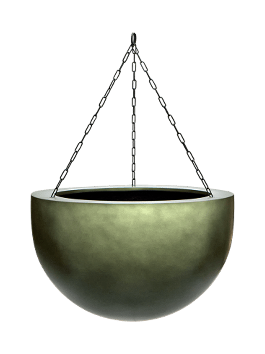 
Hanging Planter "Gradient Bowl," various sizes - Forest Matt / XL - Ø 45 cm