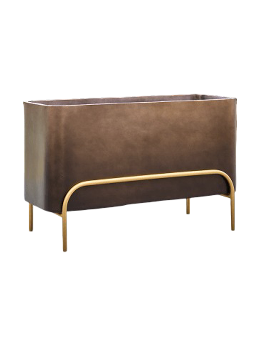 
High-quality flower pot "Gradient Elevated", various sizes - Coffee matte / 82 x 34 x height 51 cm