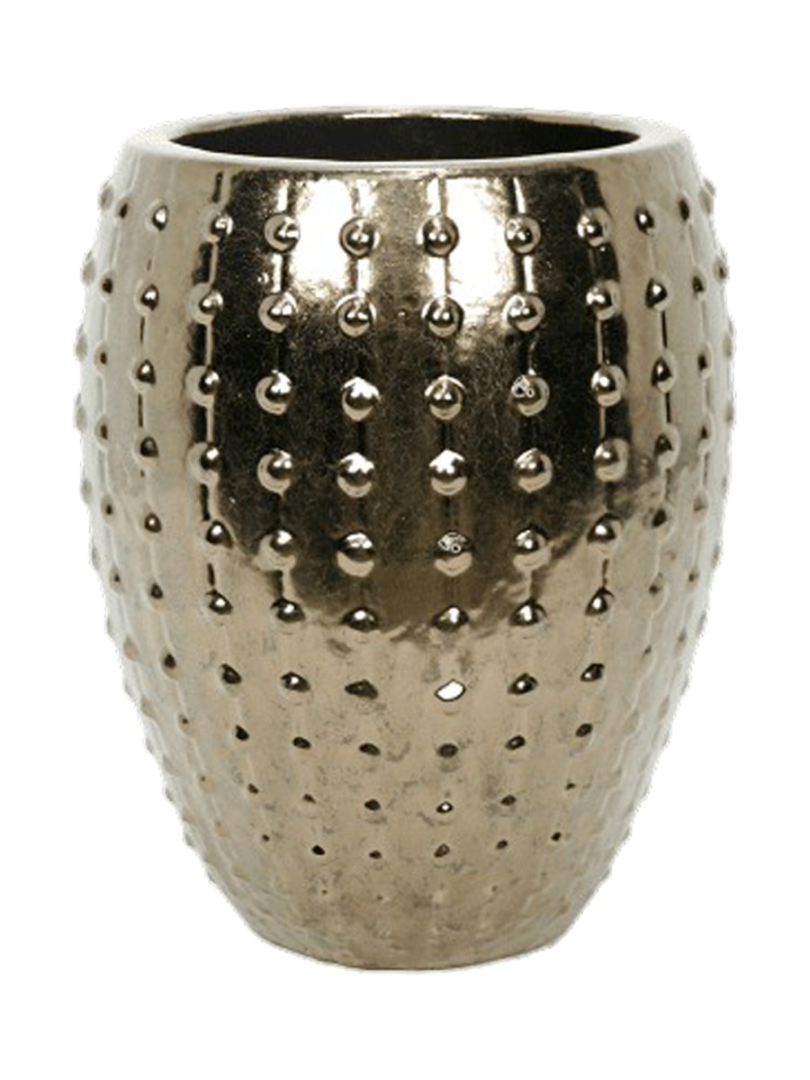 
High-quality Indoor/Outdoor Planter "Laos Emperor", various sizes - Gold / Ø 44 x H 55 cm