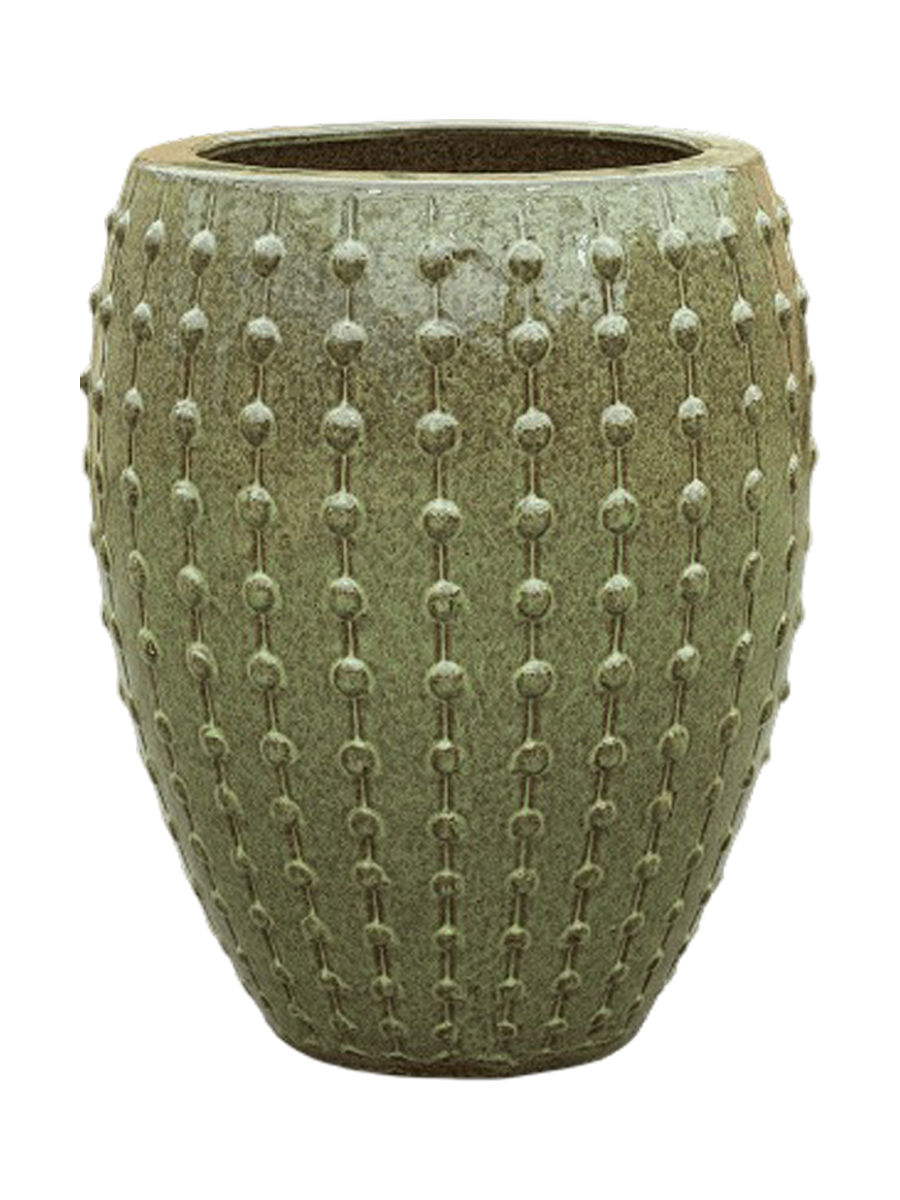 
High-quality Indoor/Outdoor Planter "Laos Emperor", various sizes - Green / Ø 44 x H 55 cm