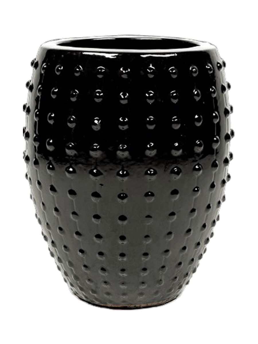 
High-quality Indoor/Outdoor Planter "Laos Emperor", various sizes - Black / Ø 54 x height 67 cm