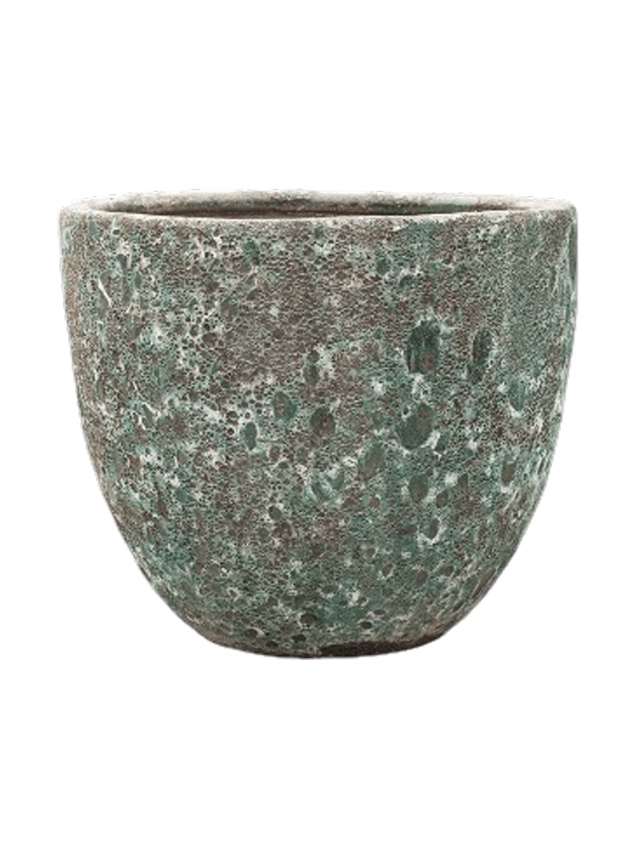 
High-Quality Indoor/Outdoor Planter "Lava Couple", various sizes - Jade / Ø 55 x Height 48 cm