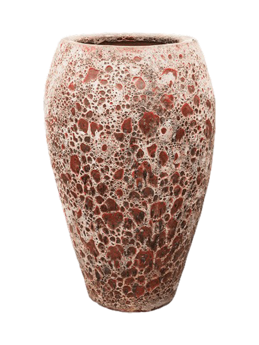 
Vaso da fiori grande e di alta qualità per interni/esterni „Lava Emperor“ Ø 45 x 75 cm - Rosa Relic