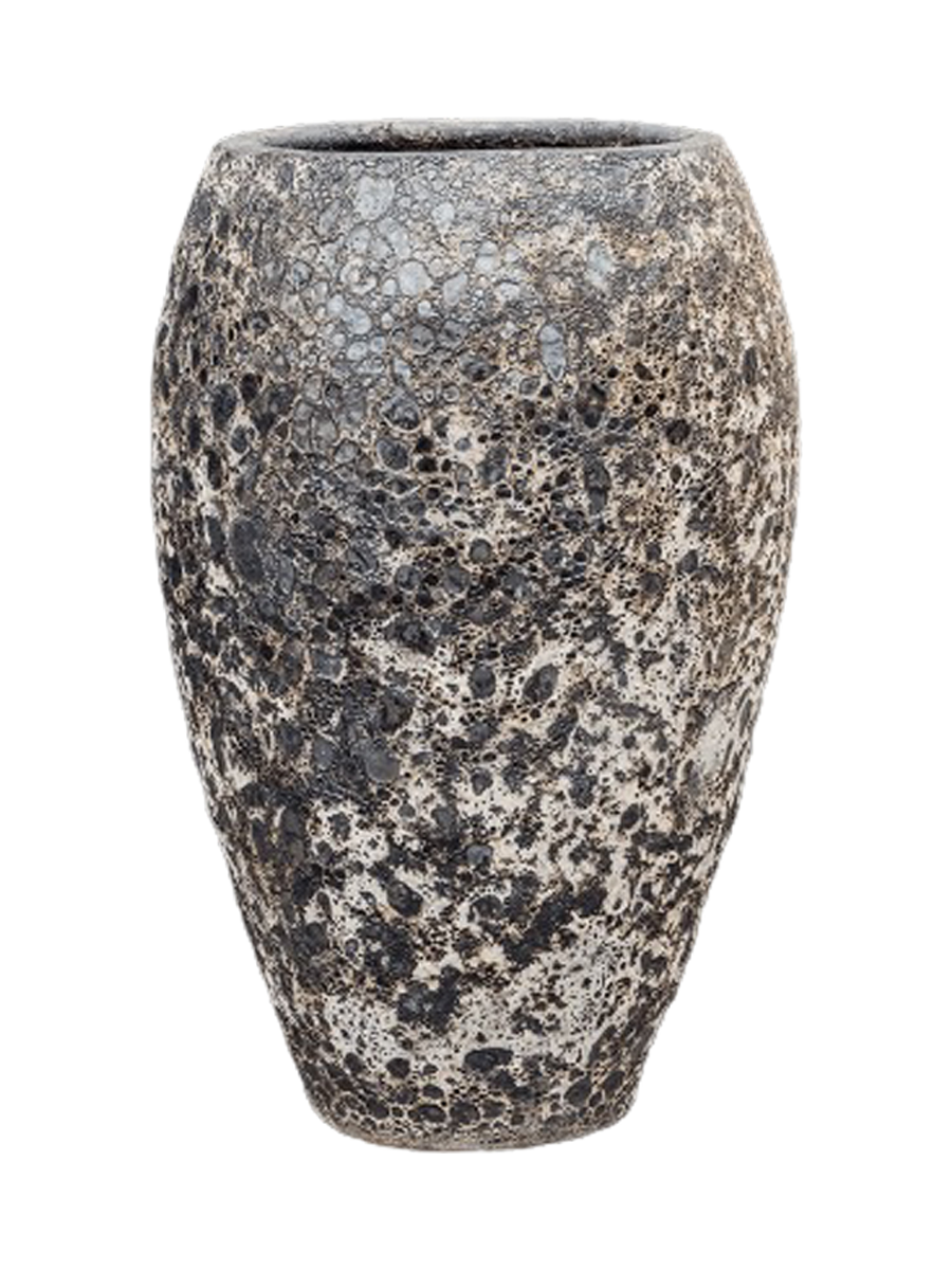 
Vaso da fiori grande e di alta qualità per interni/esterni „Lava Emperor“ Ø 45 x 75 cm - Nero Relic