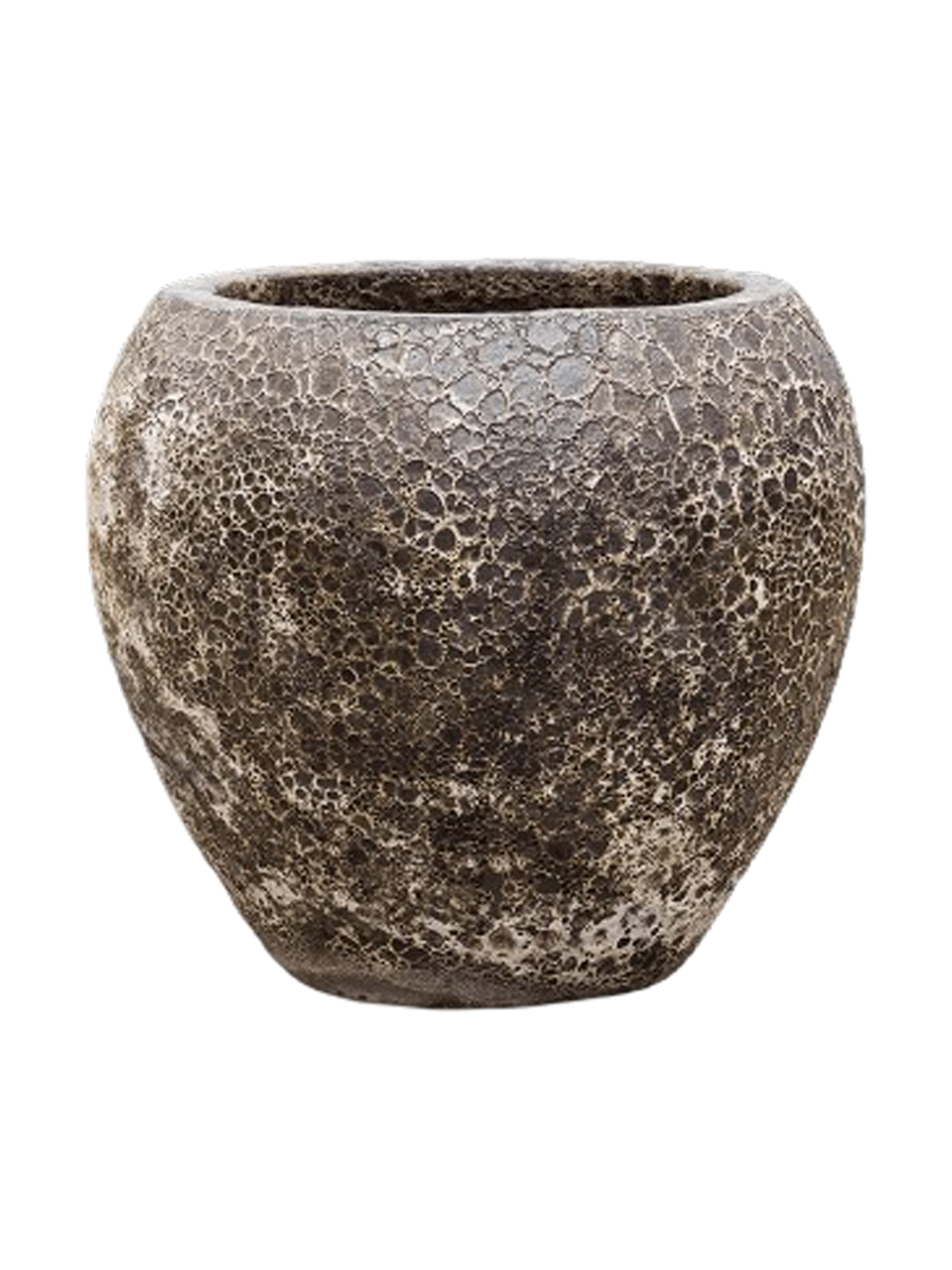 
Large, exclusive indoor/outdoor planter "Lava Balloon", various sizes - Relic Black / Ø 54 x height 50 cm