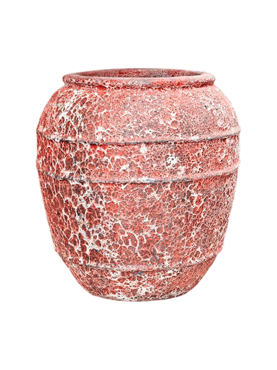 
Exclusive XL Indoor/Outdoor Planter "Lava Balloon Relief," Various Sizes - Relic Pink / Ø 73 x height 80 cm