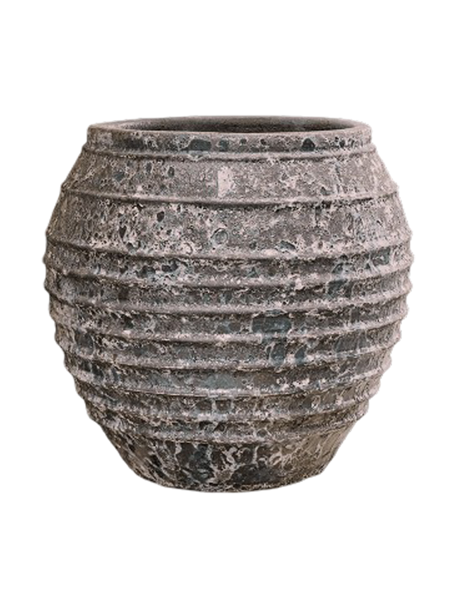 
Exclusive XL Indoor/Outdoor Planter "Lava Balloon Relief," Various Sizes - Relic Black / Ø 85 x H 80 cm