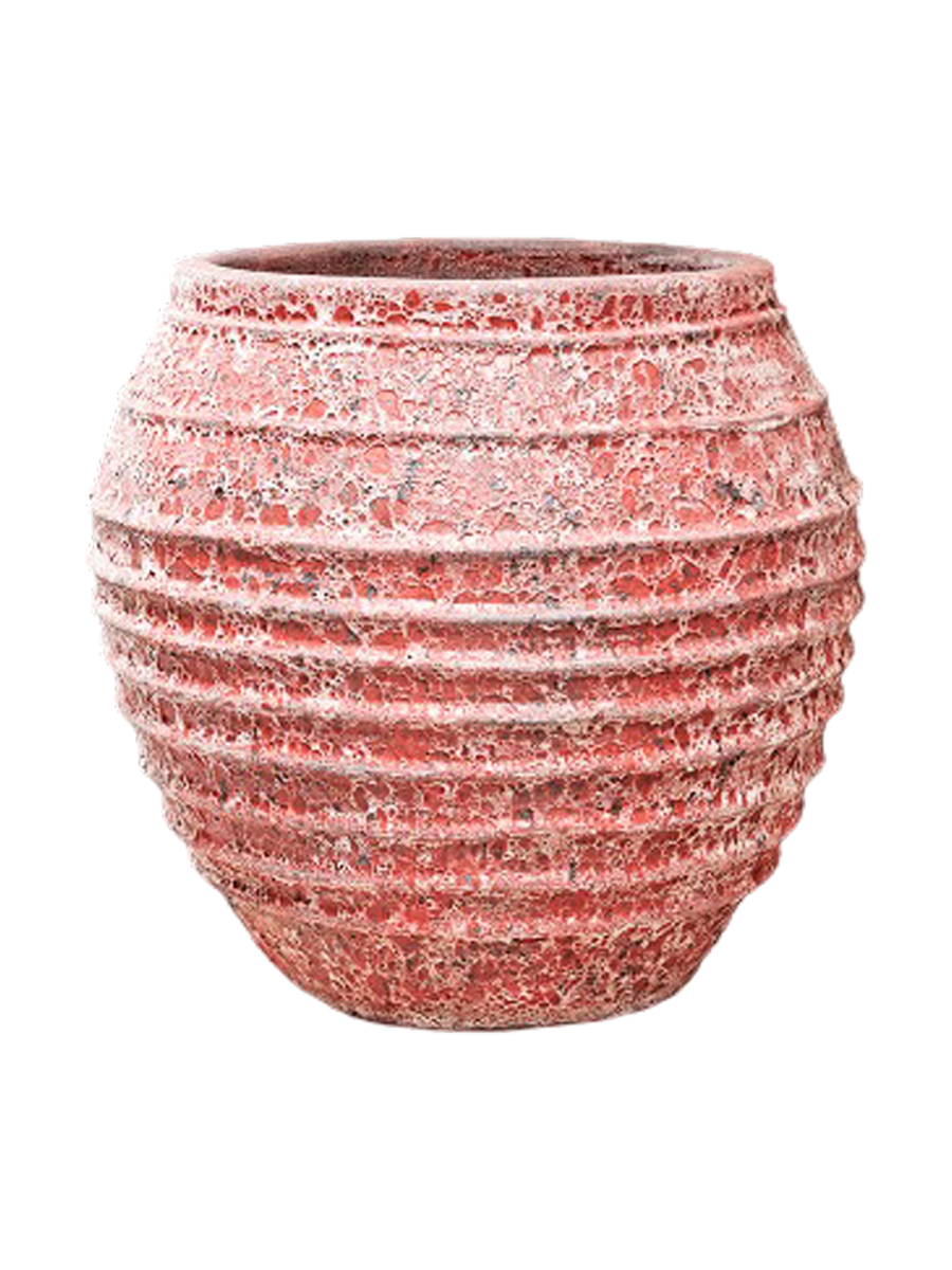 
Exclusive XL Indoor/Outdoor Planter "Lava Balloon Relief," Various Sizes - Relic Pink / Ø 85 x H 80 cm