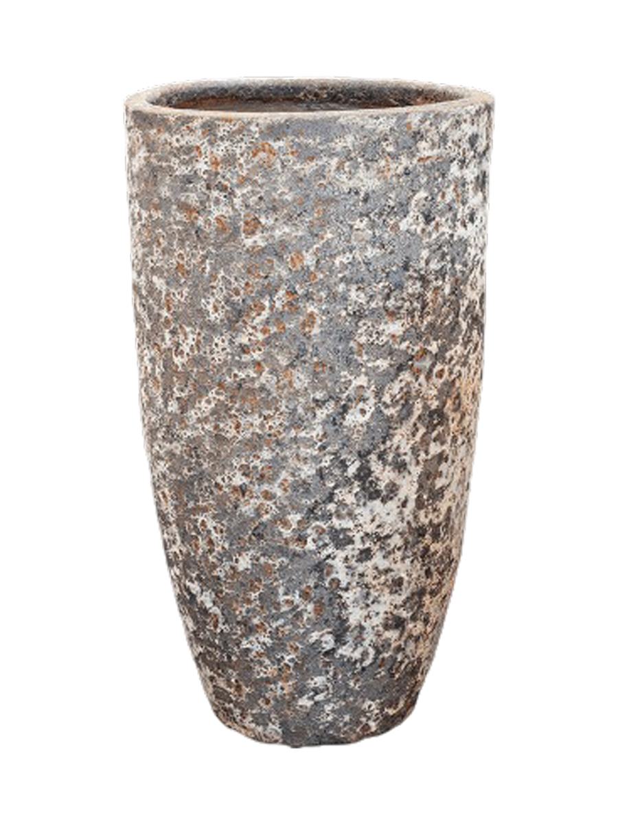 
Vaso da fiori grande e di alta qualità per interni/esterni „Lava Partner“, diverse dimensioni - Metallo arrugginito effetto antico / Ø 55 x Altezza 105 cm