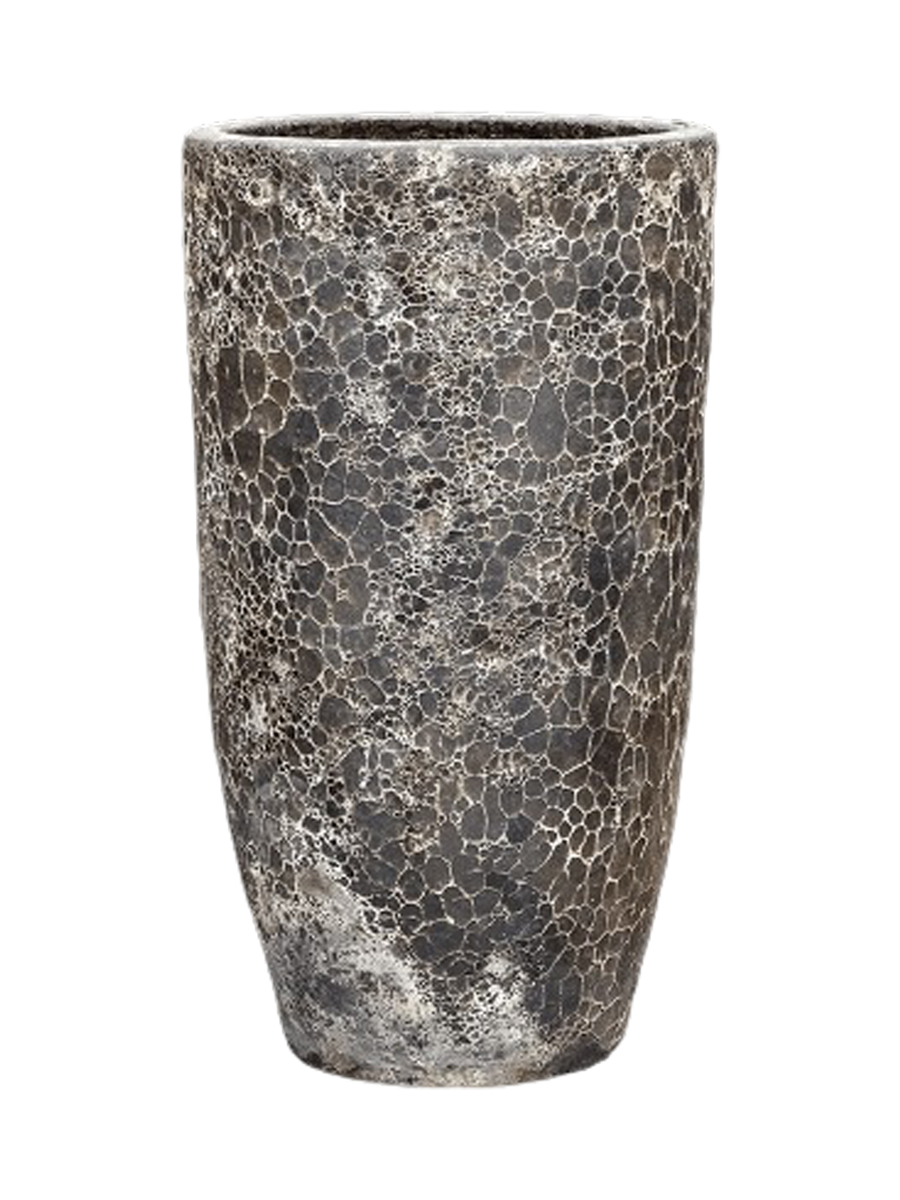 
Vaso da fiori grande e di alta qualità per interni/esterni „Lava Partner“, diverse dimensioni - Nero Relic / Ø 55 x Altezza 105 cm