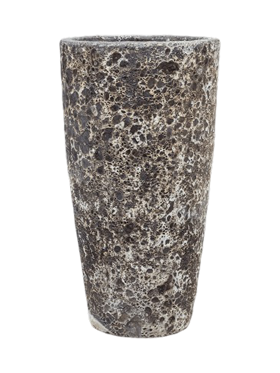 
Vaso da fiori grande e di alta qualità per interni/esterni „Lava Partner“, diverse dimensioni - Nero Relic / Ø 35 x Altezza 65 cm