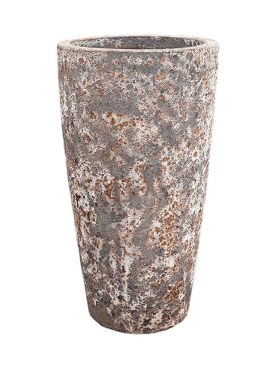 
Vaso da fiori grande e di alta qualità per interni/esterni „Lava Partner“, diverse dimensioni - Metallo arrugginito effetto antico / Ø 46 x Altezza 85 cm