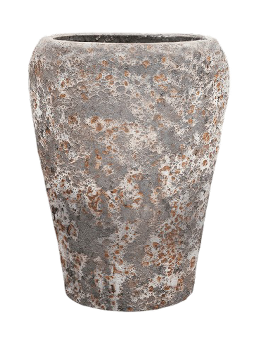 
Large, exclusive indoor/outdoor planter "Lava Coppa" - Relic Rust Metal