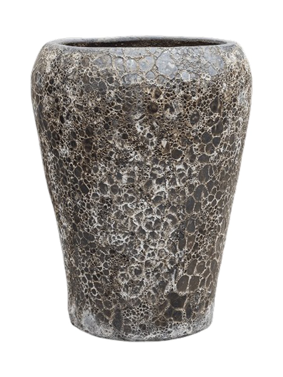 
Large, exclusive indoor/outdoor planter "Lava Coppa" - Relic Black