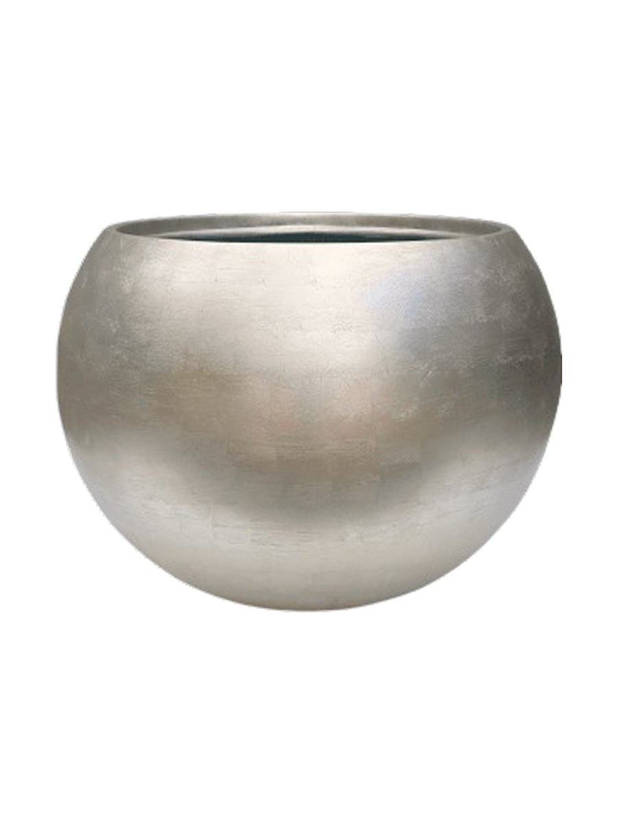
Large flower pot "Metallic Globe", various sizes - Champagne Matt / Ø 50 x Height 37 cm