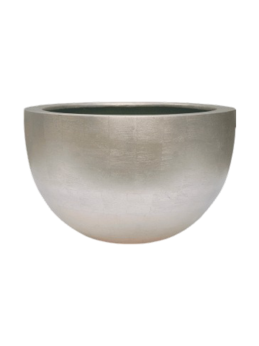 
Vaso da fiori grande „Metallic Bowl“ - Champagne Opaco