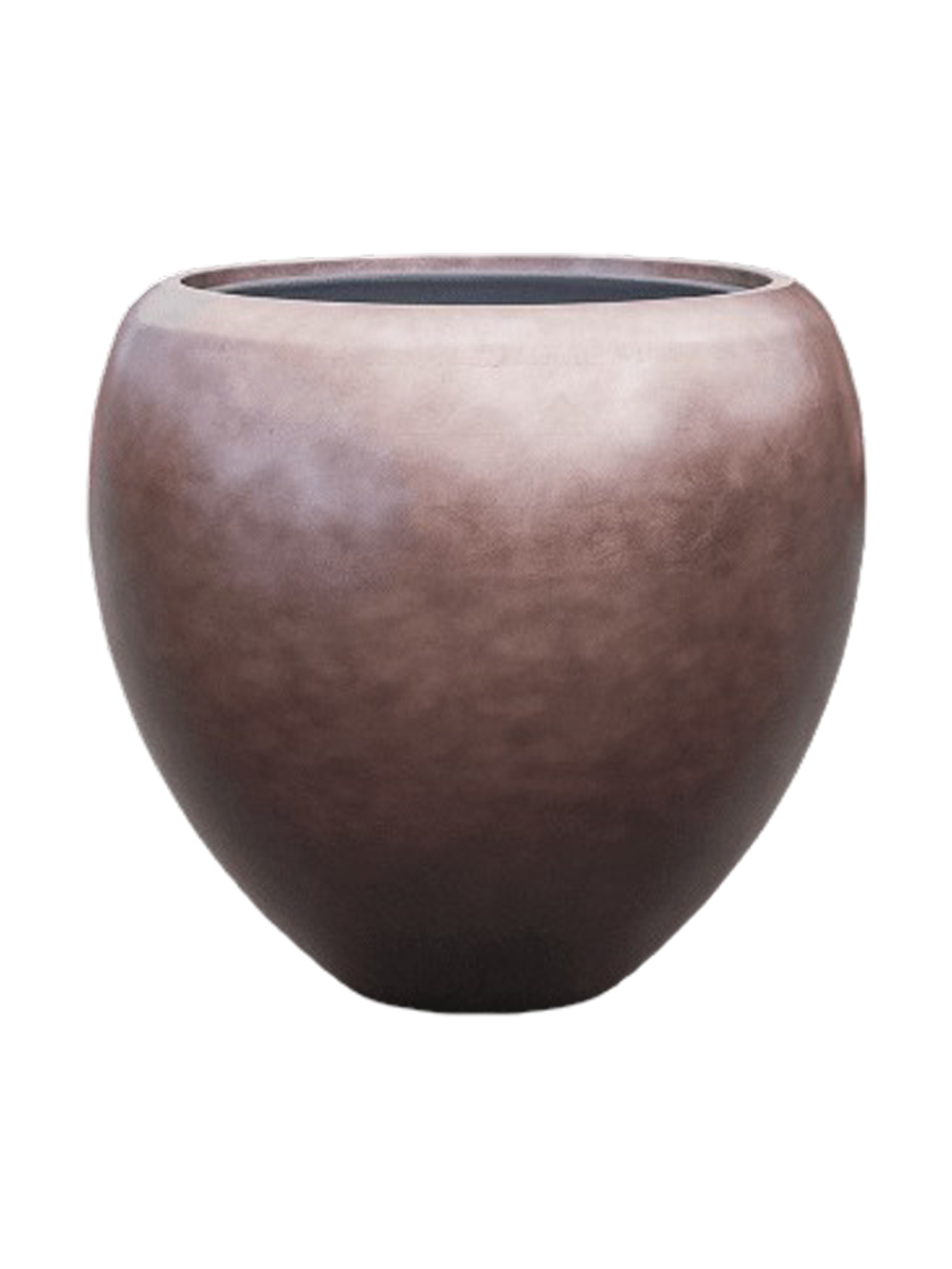 
Grosser Blumentopf „Metallic Couple“, verschiedene Grössen - Coffee Matt / Ø 60 x Höhe 55 cm