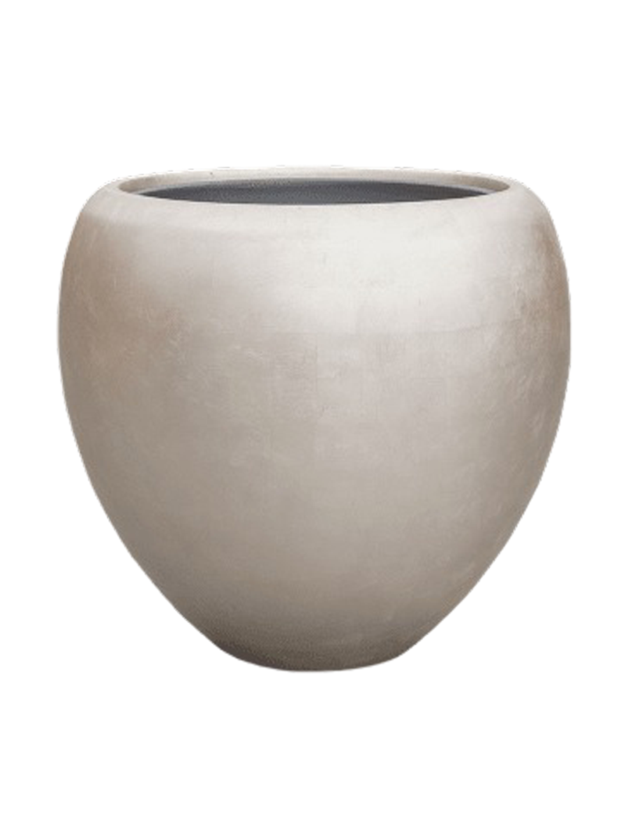 
Grosser Blumentopf „Metallic Couple“, verschiedene Grössen - Champagne Matt / Ø 60 x Höhe 55 cm